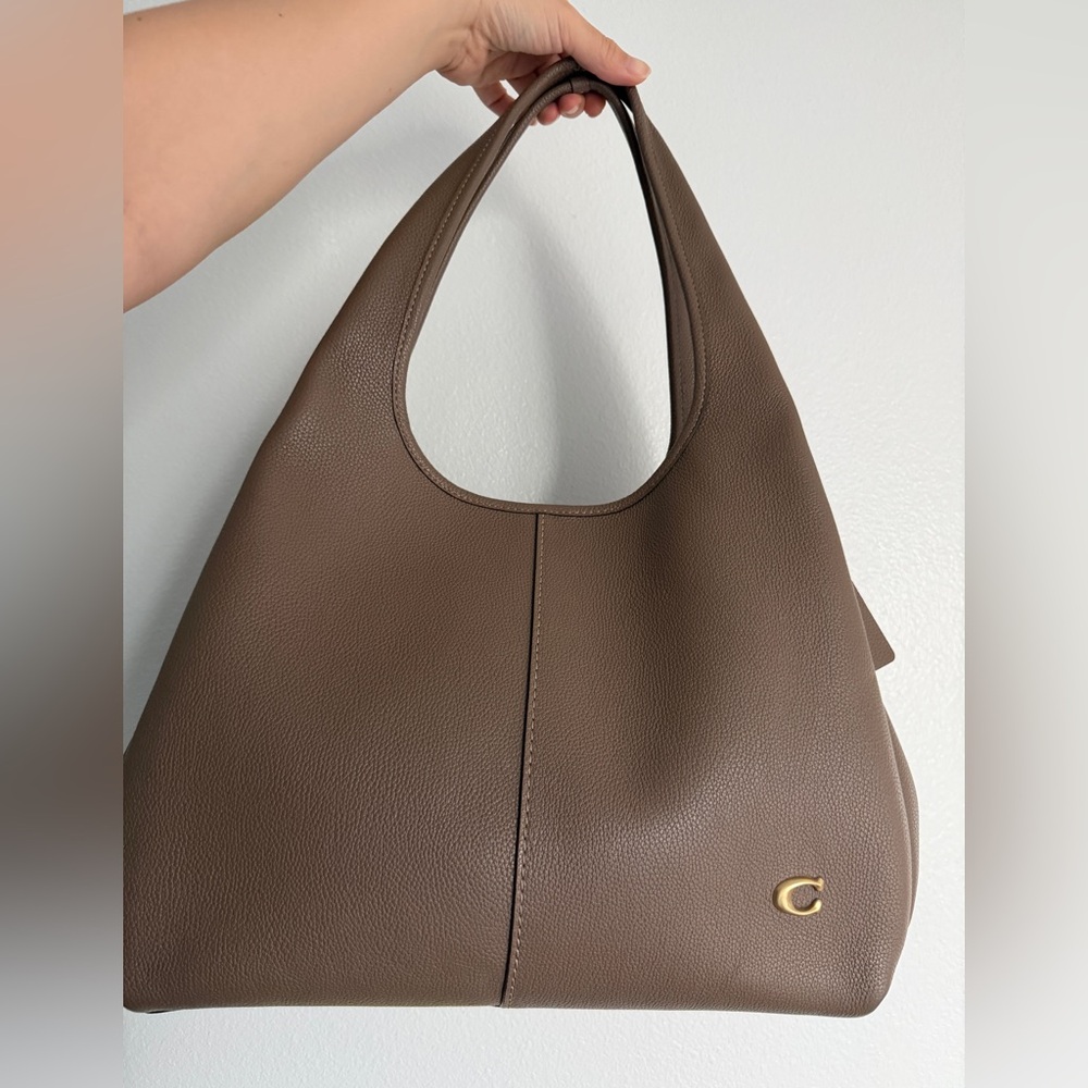 Coach Large Lana Shoulder Bag - Dark Stone - Picture 3 of 13